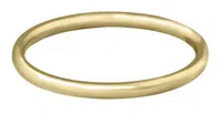 Troli Pozlátený minimalistický prsteň z ocele Gold 60 mm