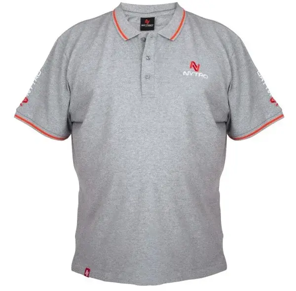 Nytro tričko light marl grey polo shirt - xxxl
