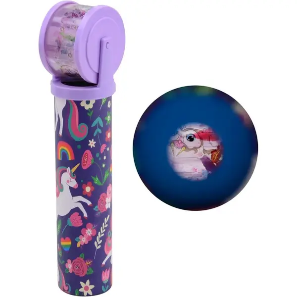 Kaleidoskop jednorožec s otočnou šošovkou