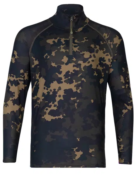 Korda tričko kool upf zip jersey dark kamo - xl