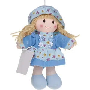 Hm Studio Bábika handrová 20 cm Modrá