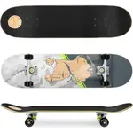 Spokey Skalle II Skateboard sivý