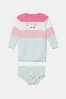 Dětské bavlněné šaty Guess