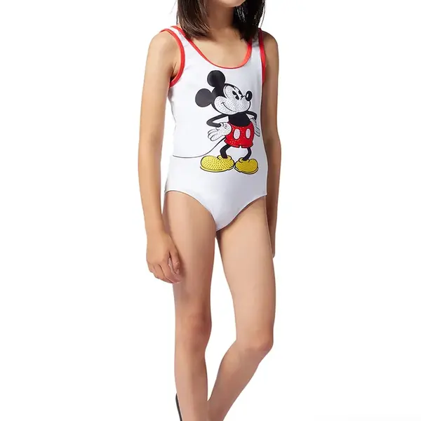 Jednodílné dětské plavky Marc Jacobs x Disney béžová barva, W60527