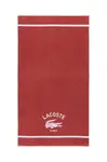 Bavlněný plážový ručník Lacoste LORIGINE Sierra 90 x 160 cm vínová barva