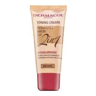 Dermacol Toning Cream 2in1 tónující a hydratační emulze pro sjednocení barevného tónu pleti Bronze 30 ml