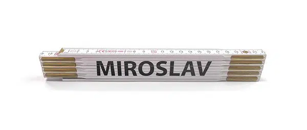 MAGG Skladací metr PATRIK, 2 m Jméno na metru: MIROSLAV