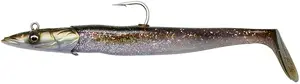 Savage gear gumová nástraha sandeel v2 sinking green silver 2+1 - 18 cm 86 g