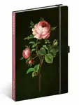 NOTIQUE Notes Růže Kateřiny Winterové, tečkovaný, 13 x 21 cm - Kateřina Winterová