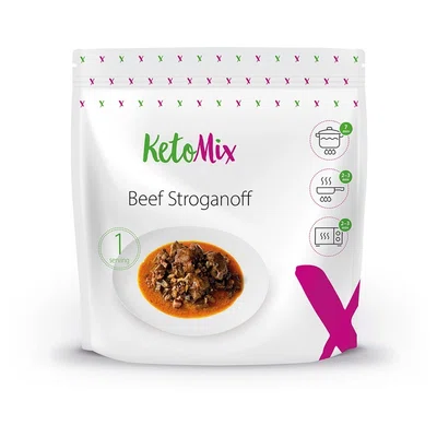 KETOMIX Hovězí stroganov dietní hotové jídlo 250 g