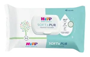 HIPP Babysanft Čistící vlhčené ubrousky Soft & Pur 48 ks