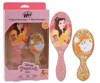 Darčeková sada kief na vlasy Wet Brush Original Detangler a Mini Detangler Disney Princess Belle + darček zadarmo