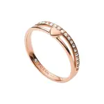 Fossil Romantický bronzový prsten s krystaly JF03460791 59 mm