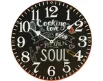 Nástenné hodiny Cooking with love, 30 cm%