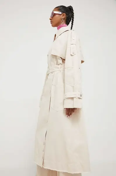 Trench kabát Moschino Jeans