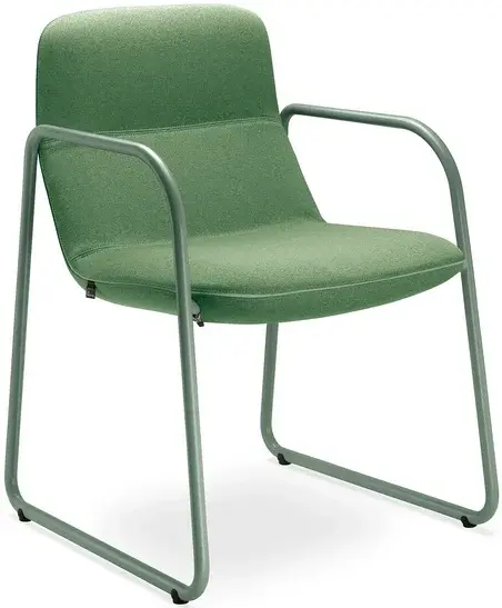 LD SEATING Designové křeslo FLEXI LOUNGE, FL-M-Q-N12, zelená podnož
