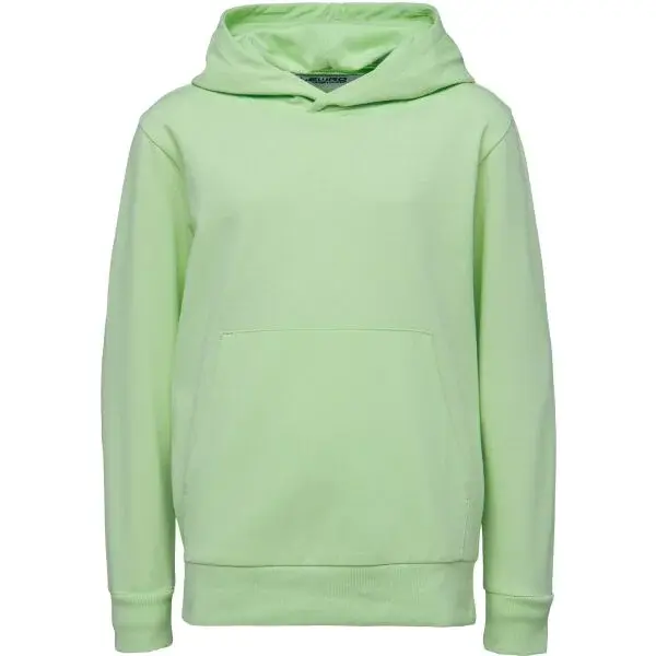 Lewro BARDET Detská mikina cez hlavu, svetlo zelená, veľkosť 140-146