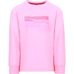KILPI VERATI Dívčí bavlněné tričko s dlouhým rukávem, růžová, velikost