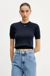 Tommy Jeans svetr s krátkým rukávem dámský bavlněný
