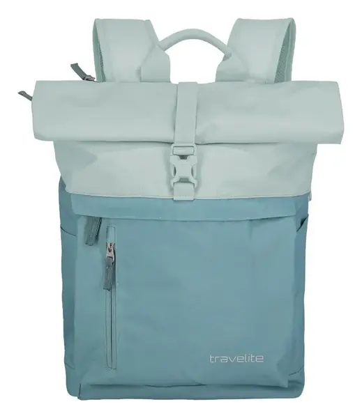 Batoh na notebook Travelite Basics Rollup Backpack Ice Blue
