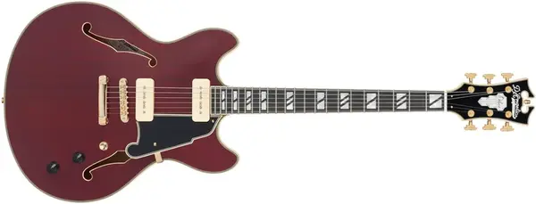 D'Angelico Deluxe DC Trans Wine