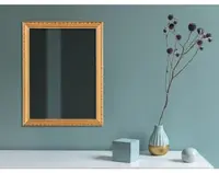 Nástěnné zrcadlo Loreley 34x45 cm, dřevěný zlatý rám
