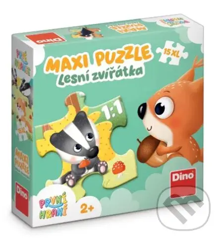 První hraní: Lesní zvířátka 15 maxi puzzle - puzzle z kategorie Maxi dílky