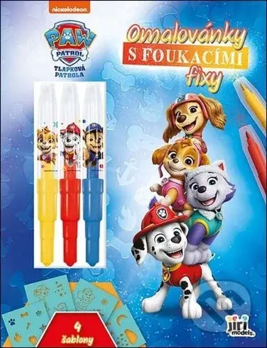 Omalovánky s foukacími fixy Tlapková patrola - kniha z kategorie Omalovánky, vystřihovánky, papír