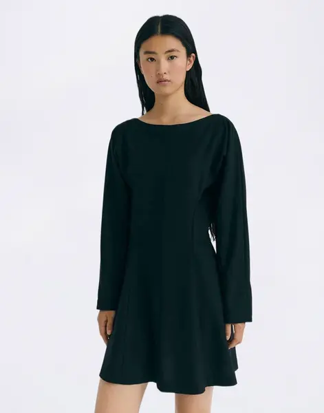 Thinking MU Black Arianne Dress BLACK XS