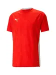 PUMA Funkčné tričko  červená / tmavočervená / biela
