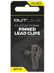 Avid carp závesky outline flecktone pinned lead clips