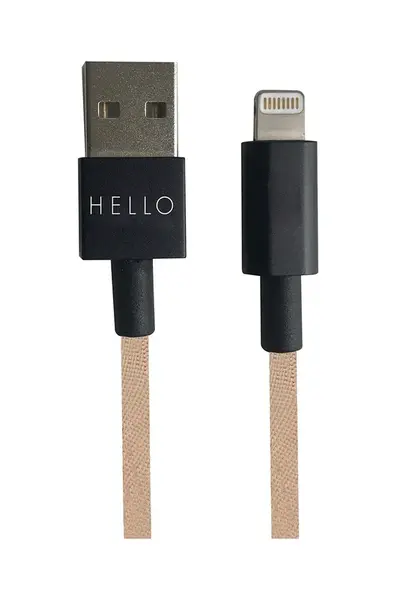 Nabíjecí kabel USB-C Design Letters Lightning 1 m