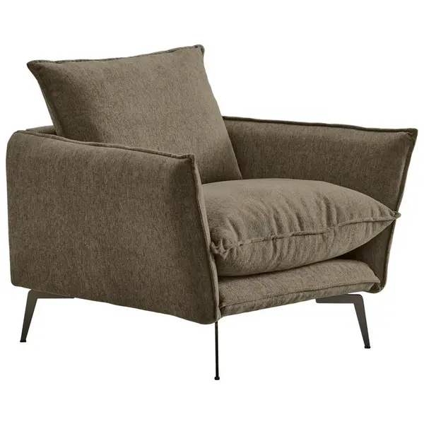 Livetastic KŘESLO, textil, hnědá