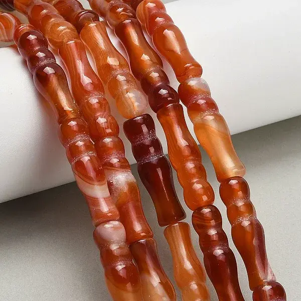 Natural Banded Agate Beads Strands