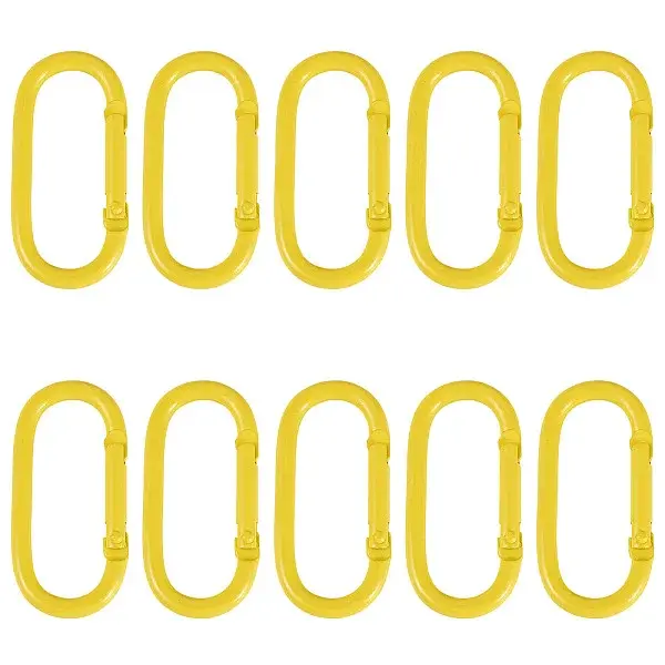10Pcs Alloy Spring Gate Rings