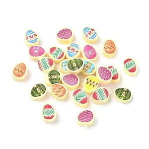 Printed Handmade Polymer Clay Beads