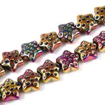 Electroplate Transparent Glass Beads Strands