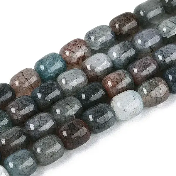 Baking Painted Crackle Glass Beads Strands