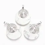 Natural Howlite Pendants