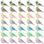 42Pcs 7 Colors Spray Printed Alloy Pendants