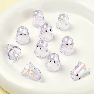 10Pcs Transparent Acrylic Bead Caps