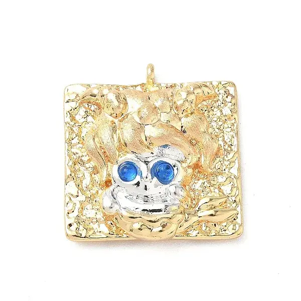 Brass Micro Pave Cubic Zirconia Enamel Pendants