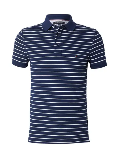 TOMMY HILFIGER Tričko 'CORE 1985'  námornícka modrá / biela