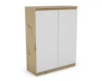 Skrinka Carlos, dub artisan/biela, 80 cm%