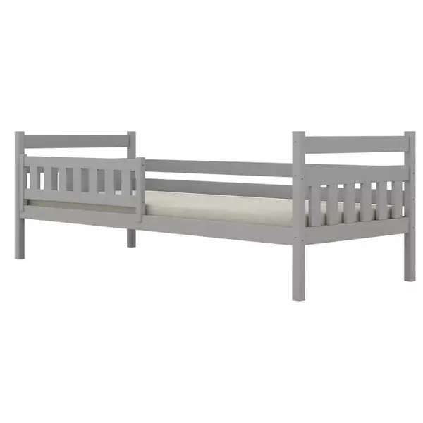 Postel Dawid standard + zábrana 80x180 šedá