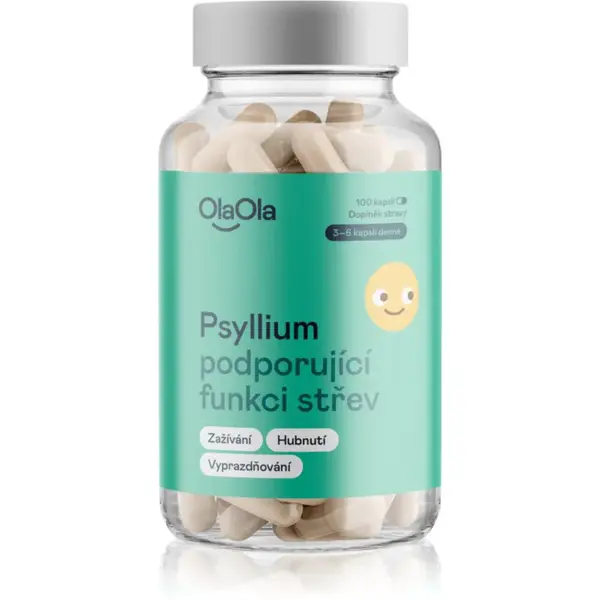 OlaOla Psyllium podporující funkci střev vláknina v kapslích 100 cps