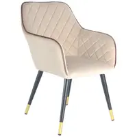 MID.YOU ŽIDLE S PODRUČKAMI, samet, hnědá, béžová