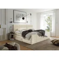 MID.YOU POSTEL BOXSPRING, 180/200 cm, krémová