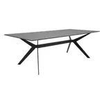 KONFERENČNÍ STOLEK, černá, kov, sklo, 115/60/40 cm