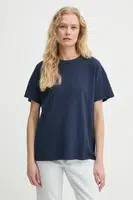 Bavlněné tričko American Vintage tmavomodrá barva, SON02FGE25